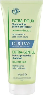A product shot of a bottle of shampoo.