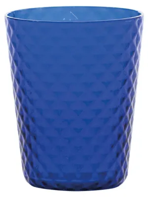 Image de Zafferano Lot De 6 Gobelets Isolano En Verre Soufflé À La Main Couleur Bleue Design Diamant Artisanal Raffiné Pour Table Élégante Et Quotidienne