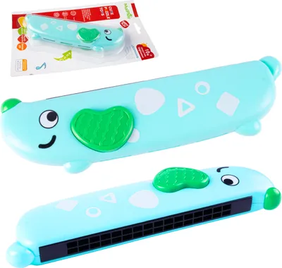 Produktbild von Malplay Mundharmonika Lernhund Musikinstrument Klang mint, ab 10 Monaten Geschenk