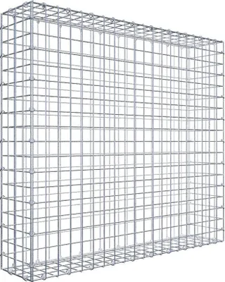 Produktbild von Gabione 100 cm x 90 cm x 20 cm (L x H x T), Maschenweite 5 cm x 5 cm, C-Ring