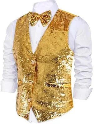Produktbild von Glitzerkleidung Für Jungen Und Erwachsene - Glitzernde Feierkleidung - Geeignet Für Halloween Und Kindergeburtstage