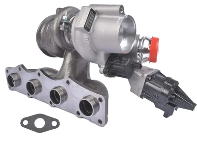 Image de Turbocompresseur AP03 - Turbo pour BMW - 125i, 220i, 228i, 320i, 328i, 420i, 428i, 520i, 528i, X1, X3, X4 - Référence OEM : 11657630462/11657634486/11658635804/11657642469/11657624535 - Argent