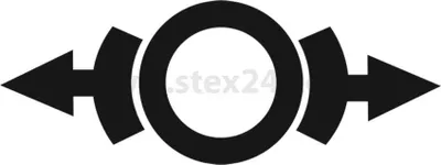 Produktbild von Georg Schlegel Bezeichnungsschild Grafik-Symbol Bremse lösen weiß - 1 Stück