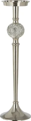 Produktbild von J-Line J-Line Kerzenhalter - Stahl - Silber - Groß