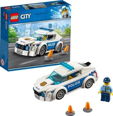 Produktbild von LEGO 60239 City Streifenwagen, Polizei-Spielzeug für Kinder ab 5 Jahre, Auto inklusive Minifigur für spannende Verfolgungsjagden