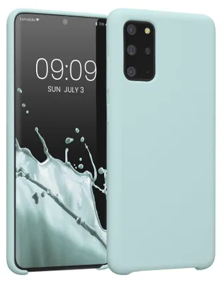 Produktbild von kwmobile Handyhülle für Samsung Galaxy S20 Plus Hülle - Case Silikon - Kabelloses Laden - Schutzhülle Cover in Cool Mint