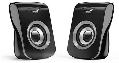 Produktbild von GENIUS-Lautsprecher SP-Q180 Eisengrau, 2,0, 6 W, USB-Netzteil, 3,5-Zoll-Buchse, schwarzgrau (31730026400)