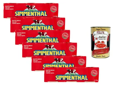 Produktbild von Simmenthal Italian Gourmet carne bovina Rindfleisch Dose in Gelatine zart 6 x 3 x 140g