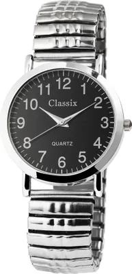 Produktbild von Classix 2700007-002 Herrenuhr mit Metallzugband, silber-schwarz