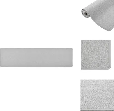 Immagine prodotto di vidaXL Tappeto runner grigio chiaro 50x200 cm - Tappeti