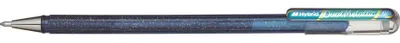 Zdjęcie produktu dla Pentel Hybrid Dual Metallic, Długopis żelowy, Niebieski, Zielony, Metaliczny, Niebieski, Zielony, Metaliczny, Drobny, 9,8 mm, 14 mm