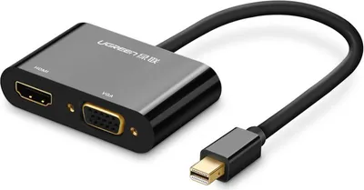 Image de Adaptateur Ugreen HDMI / VGA - Mini DisplayPort 4K@30 Hz Full HD 1080p noir