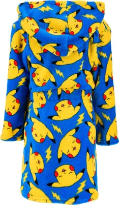 Produktbild von Pokemon Pikachu Kinder Jungen Bademantel Morgenmantel , Farbe:Blau, Größe:104