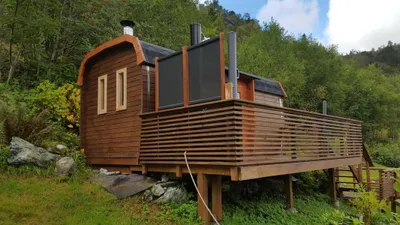 Zdjęcie produktu dla Holzsauna Gartensauna Outdoor-Sauna Saunahütte Wellnessfass Holzhaus