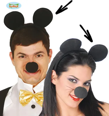 Produktbild von Mickey Mouse Ohren Stirnband 1 Stk.