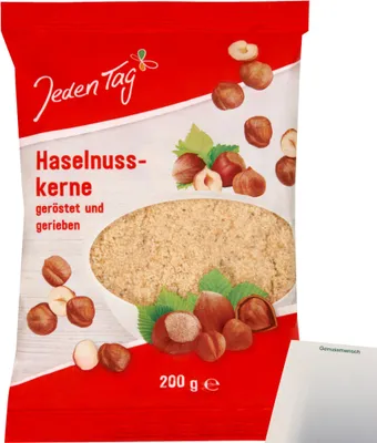 Produktbild von Jeden Tag Haselnusskerne gerieben (200g Packung) + usy Block