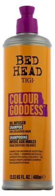 Produktbild von Bed Head Colour Goddess Shampoo, 400 ml, Shampoo, Frauen, Gefärbtes Haar, Kupfer, Rot, Anti-Frizz, Farbschutz, Ernährung, Auffrischend, Wiederbelebung, Glättend, Weichmachend