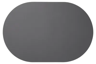 Produktbild von ASA Tischset oval, basalt LEATHER 49,5 x 33 cm, Lederoptik