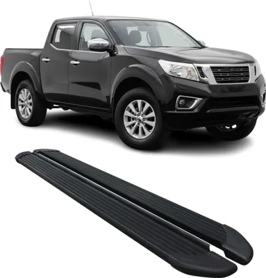 Image de Marchepieds Latéraux pour Nissan Navara D23 Double Cab 2016-2025 Noir Alu 2Pcs