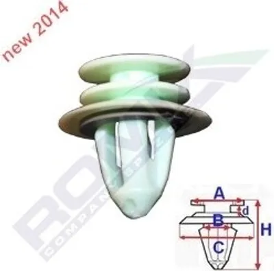Image de Sellerie / Clips De Garniture Latérale Skoda Fabia 00- / Octavia Ii / Roomster (10Pcs.)