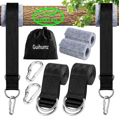Immagine prodotto di Guihumz Attacco per altalena da 550 kg con moschettoni