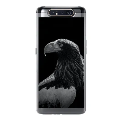 Produktbild von MuchoWow® Handyhülle Schutzhülle Hülle für Samsung Galaxy A80 Adler - Nahaufnahme - Schnabel Silikon Softcase Handy Hülle - Schutzdeckel
