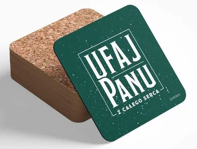 Obrázek produktu pro Korkový podtácek - Důvěřuj Pánu