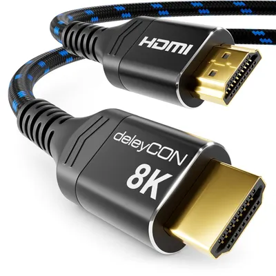 Produktbild von deleyCON 1,5m 8K HDMI 2.1b Kabel 48G Ultra Highspeed 8K@60Hz 4K@144Hz