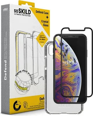 Produktbild von SoSkild SOSIMPTEM0003, Cover, Apple, iPhone Xs Max, Transparent