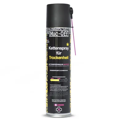 Produktbild von Muc-Off Dry Chain, Schmiermittel, Kette, Aerosol-Spray, Wachs, 400 ml