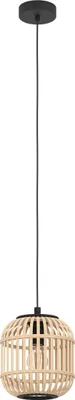 Produktbild von BORDESLEY Hängeleuchte Hängelampe Pendellampe Pendelleuchte - H110 x Ø21 cm - schwarz - 1X28W exkl. - IP20