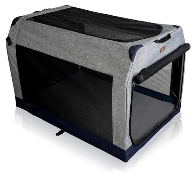 Produktbild von Faltbare Hundebox für den Kofferraum mit Aluminiumgestell L 76x51x48cm