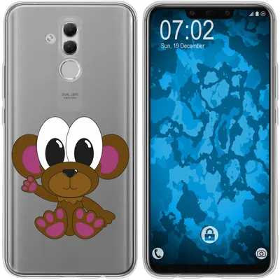 Produktbild von PhoneNatic Case kompatibel mit Huawei Mate 20 Lite Silikon-Hülle Cutiemals M3