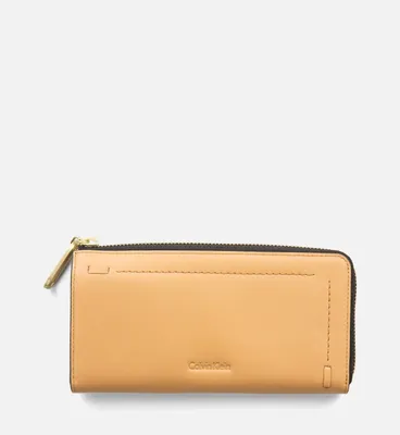 Obrázok produktu pre Peňaženka Calvin Klein LARGE LEATHER ZIP-AROUND WALLET sand