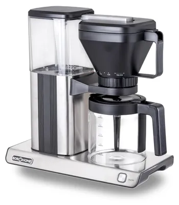 Produktbild von Bob Home 7000016 Filterkaffeemaschine, Edelstahlgehäuse, Glaskanne, 10 Tassen