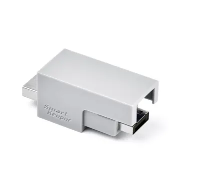 Produktbild von Smartkeeper LK03BK, Schnittstellenblockierung, USB Typ-A, Schwarz, Grau, Kunststoff, 1 Stück(e), 16,2 mm