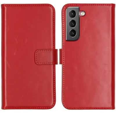 Obrázok produktu pre Selencia Originálne kožené puzdro na knihy pre Samsung Galaxy S22 - červené