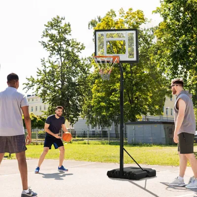 Produktbild von Basketballkorb Rollbar Höhenverstellbar 260-310Cm Ständer
