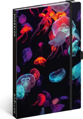 Produktbild von Notizbuch Jellyfish, liniert, 13 × 21 cm