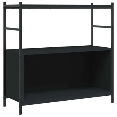 Immagine prodotto di Libreria Nera 80x30x78,5 cm in Legno Multistrato e Ferro
