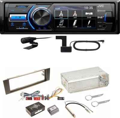 Produktbild von JVC KD-X561DBT Digitalradio Bluetooth USB MP3 FLAC Einbauset für Audi A3 8P 8PA