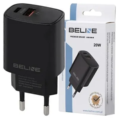 Imagen del producto de Cargador Beline de 20W con puertos USB-C y USB-A, color