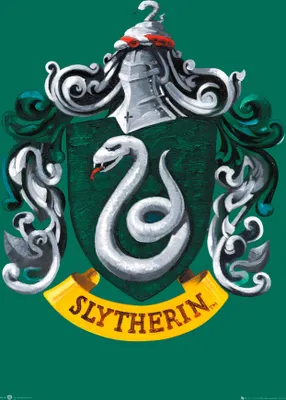Image de Harry Potter - écusson de Serpentard - affiche de cinéma - affiche 61x91,5 cm