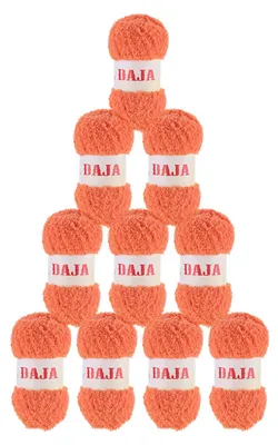 Produktbild von 500g Kuschelgarn Daja, Wolle f. Kuscheltiere Plüschtiere Amigurumies u. Kleidung, Farbe:pastellorange