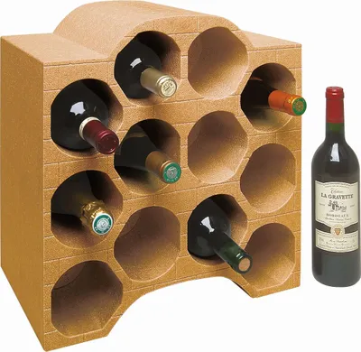 Produktbild von Weinregal Bocado aus Kunststoff, Braun