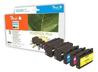 Productafbeelding van Peach PI300-578 cartridge, geschikt voor HP 932/933XL, met vulindicatie, MultiPackPlus, voor detailhandel