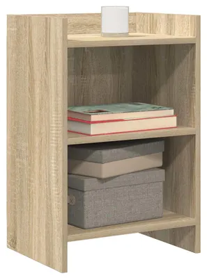 Image de vidaXL Tables de chevet, lot de 2, chêne Sonoma, 40 x 30 x 60 cm, aggloméré