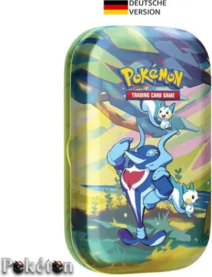 Produktbild von Pokémon Mini-Tin-Box Farbenfrohes Paldea: Delfinator & Pachirisu