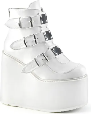 Produktbild von SWING-105 Damen Booties von DemoniaCult, Weiß , EU 38, US 8