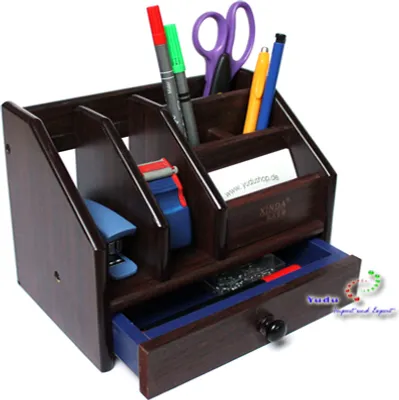 Produktbild von Schreibtischorganizer Schreibtischständer Stifthalter mit Schublade Nr: XD5025